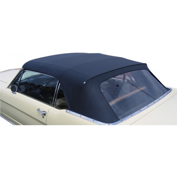 1964 - 66 Mustang Convertible Top-Pinpoint Vinyl-Oxford White